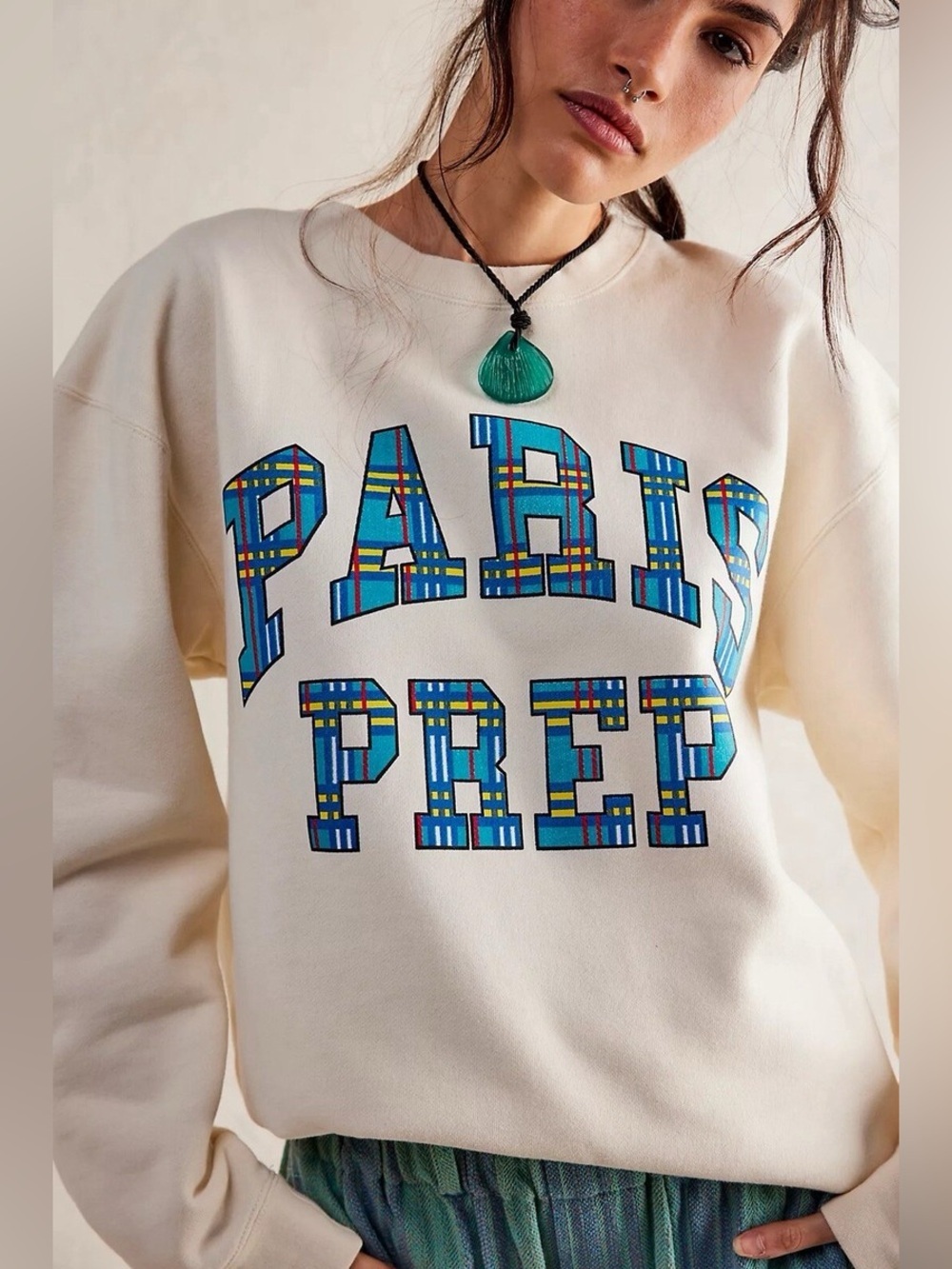 Free People Firstport Paris Prep Crewneck XS